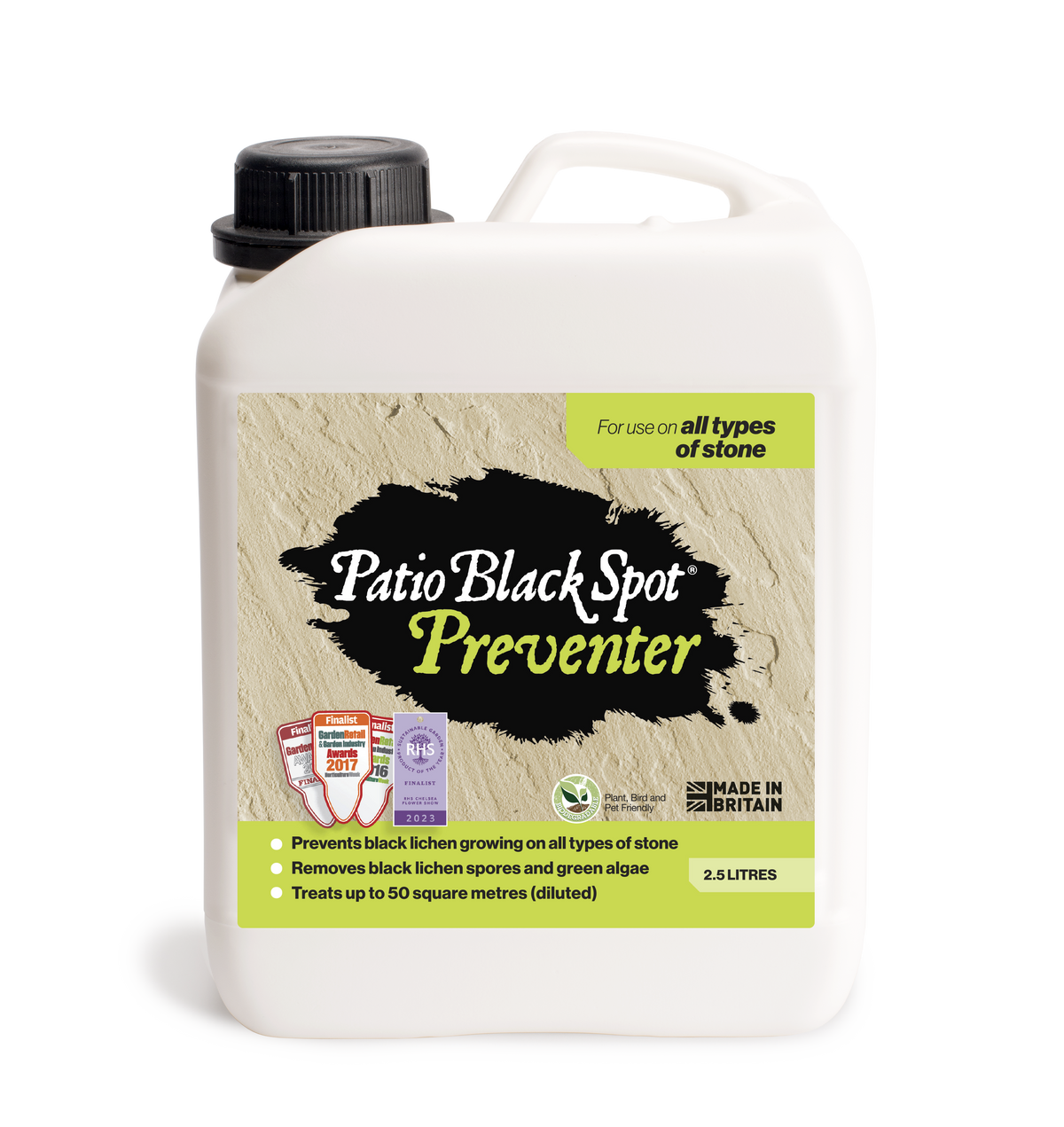 Patio Black Spot Preventer For All Stone Types 2.5 Litre