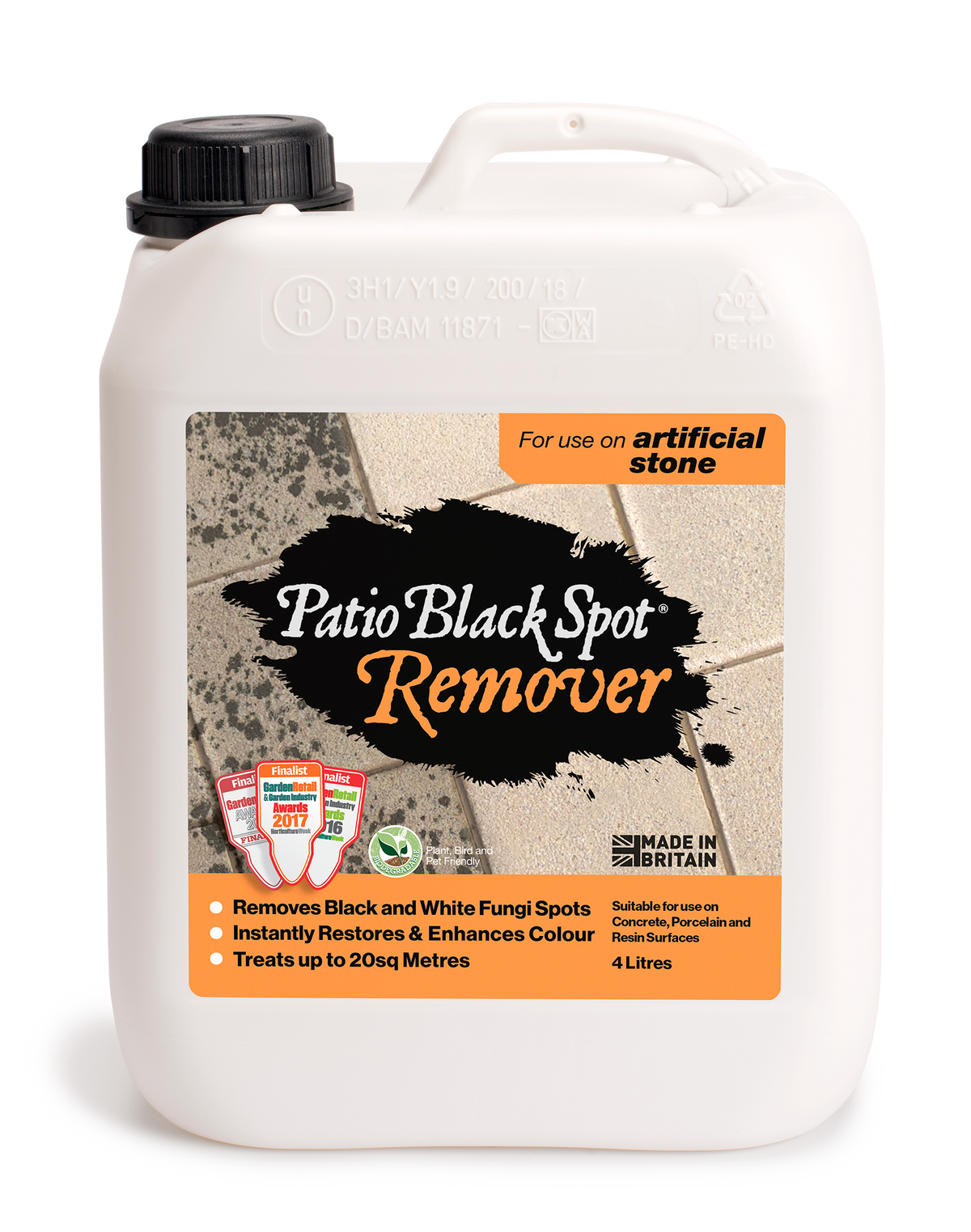 Patio Black Spot Remover for concrete slabs