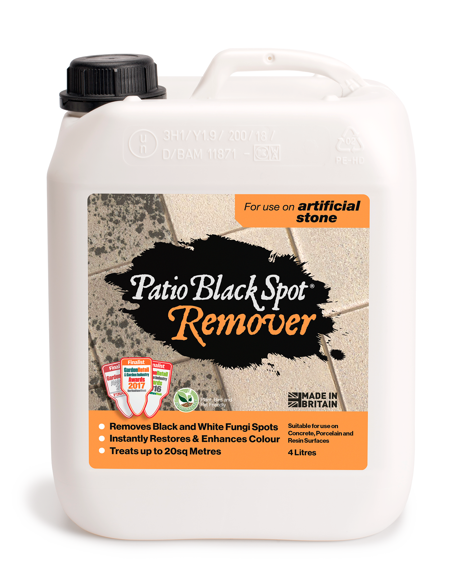 Patio Black Spot Remover for concrete slabs