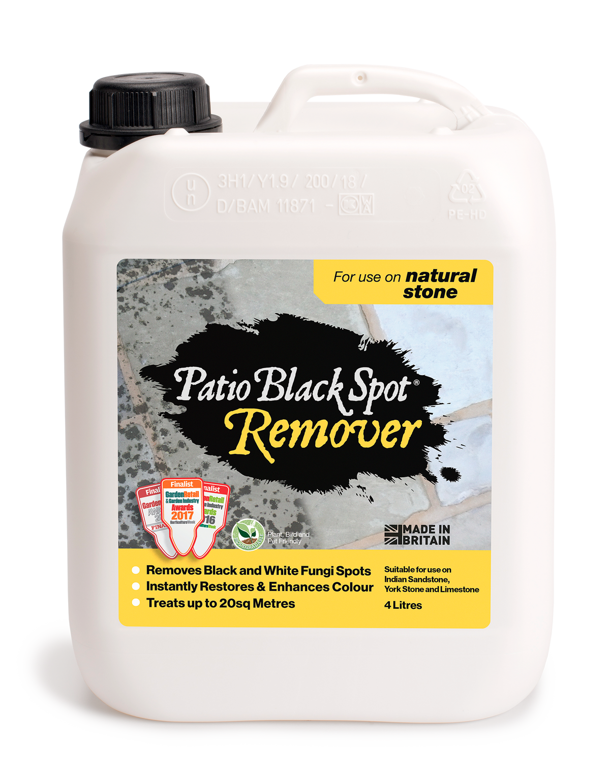 Patio Black Spot Remover for natural stone