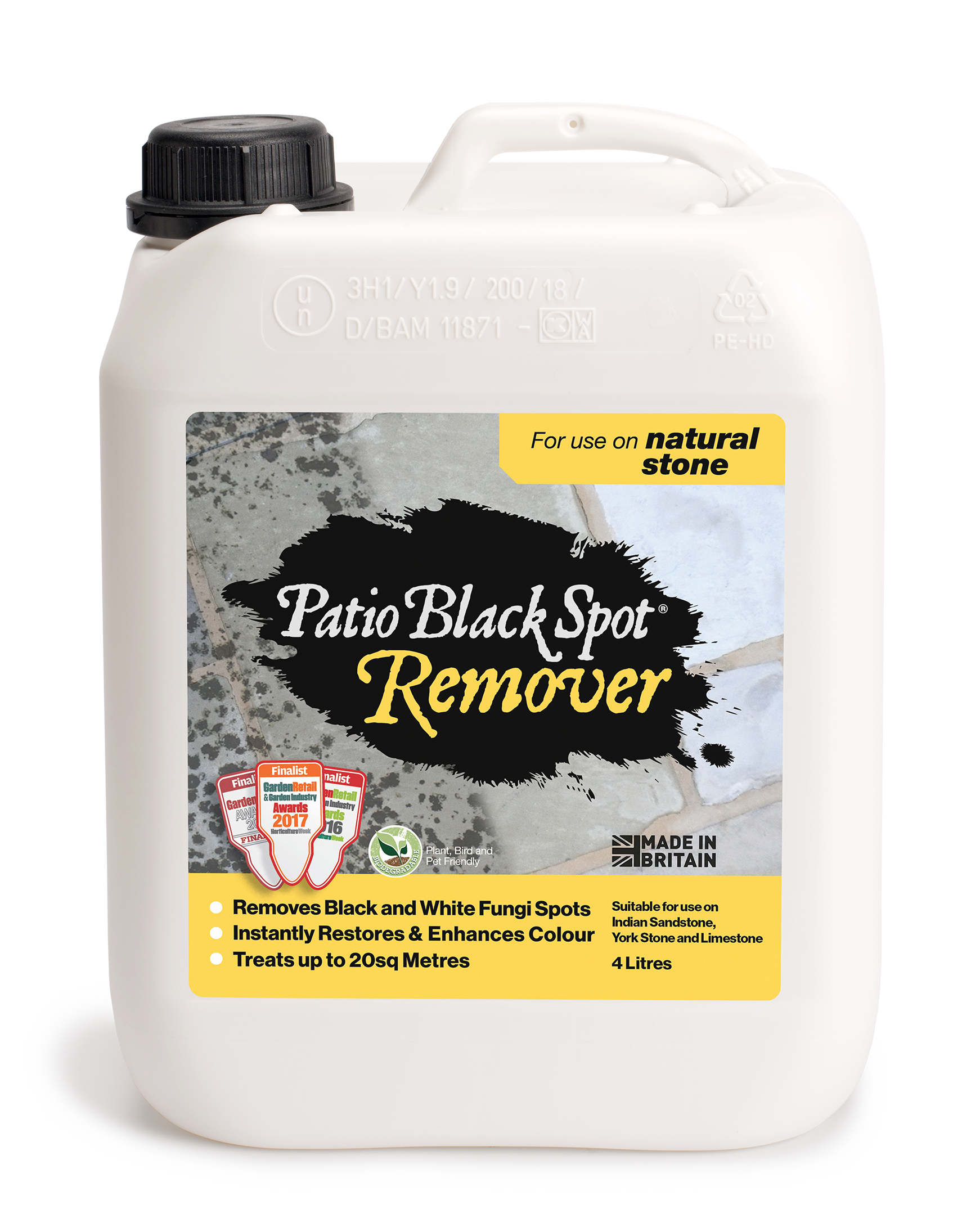 Patio Black Spot Remover for natural stone