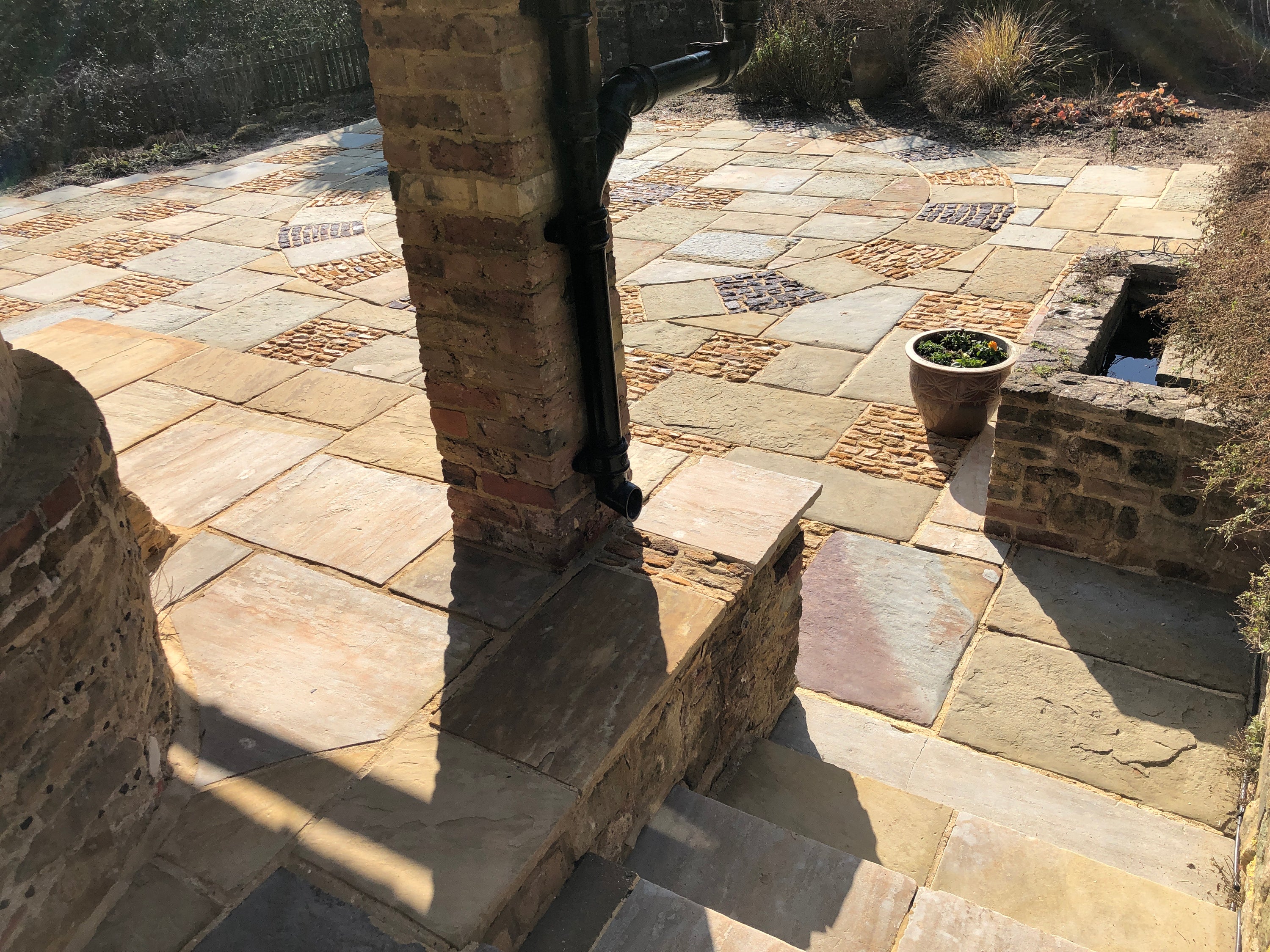 York stone cleaned with patio black spot remover